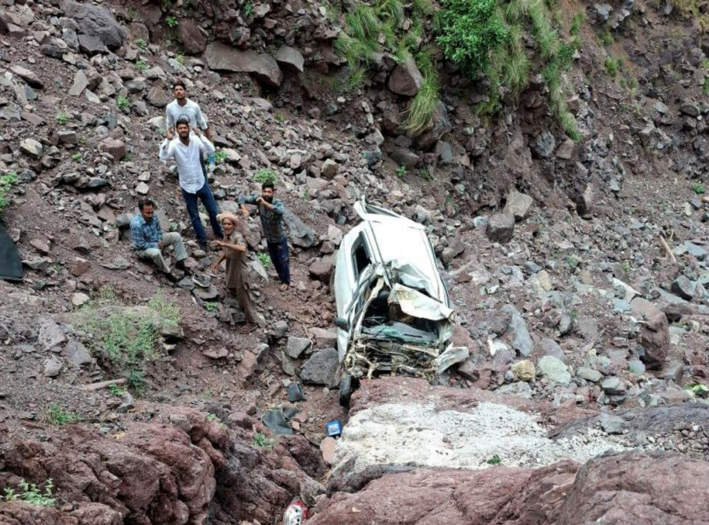 One dead, three injured after car plunges into gorge in Reasi