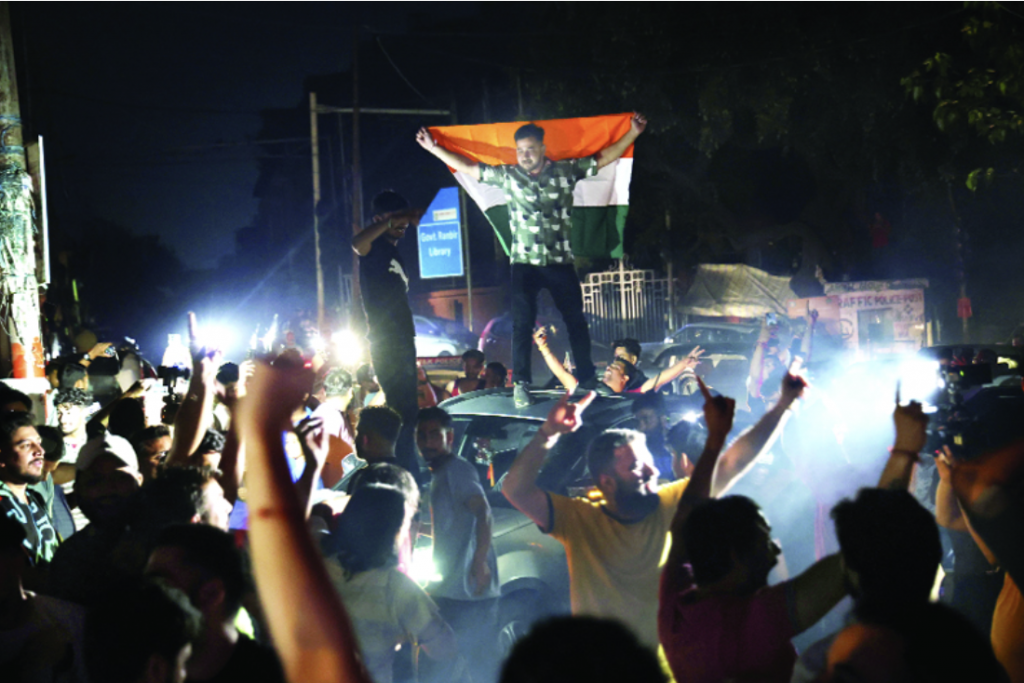 Jubilant fans celebrate India’s World Cup victory in Jammu