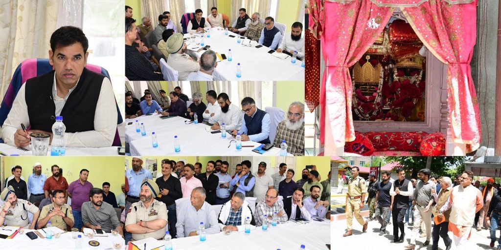 Div Com Kashmir visits Tullamulla, finalizes arrangements for Annual Mela Kheer Bhawani