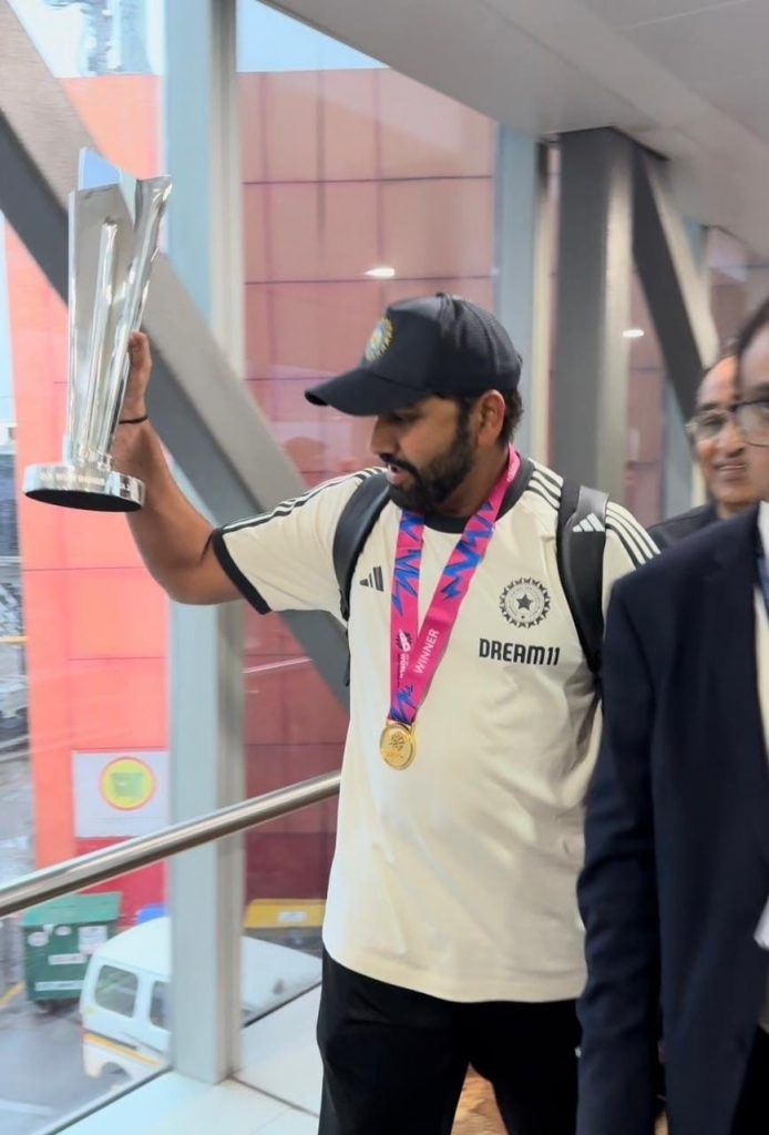 T20 World Cup winning Team India receives warm welcome at Delhi airport, reaches ITC Maurya