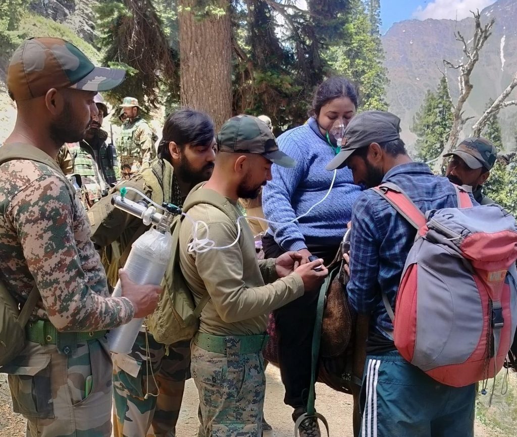 Army rescues trekker from Gangbal lake in Ganderbal