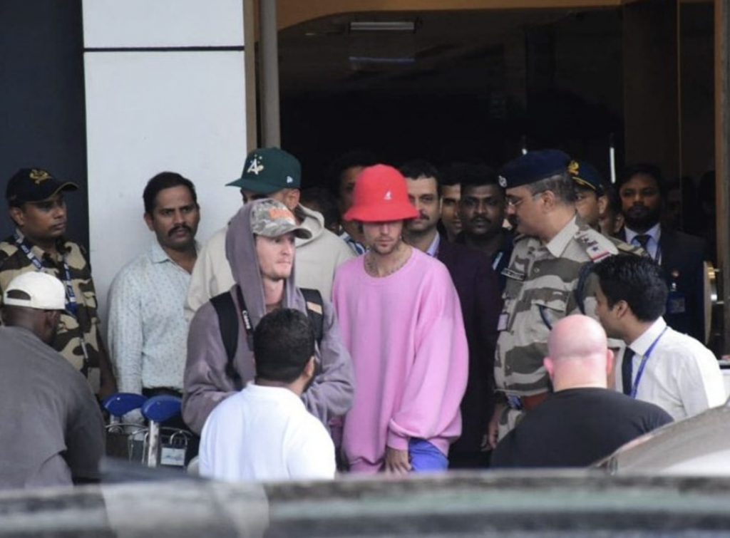 Justin Bieber Arrives In India