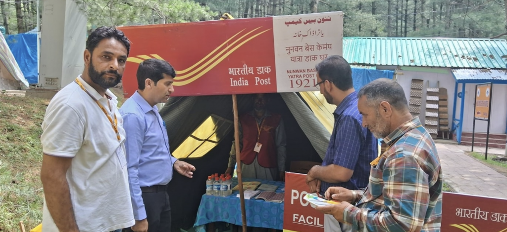 Post Office opened formally at Nunwan base camp for Amarnath Yatris