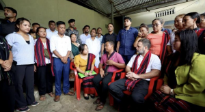 Congress leader Rahul Gandhi visits flood-affected victims at relief camp in Fulertal