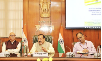 Dr Jitendra launches e-Book Civil List of IAS officers