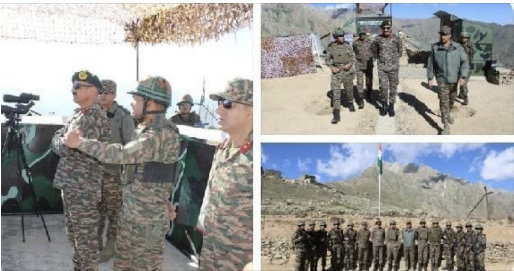 Top army officer reviews security situation along LoC in Ladakh
