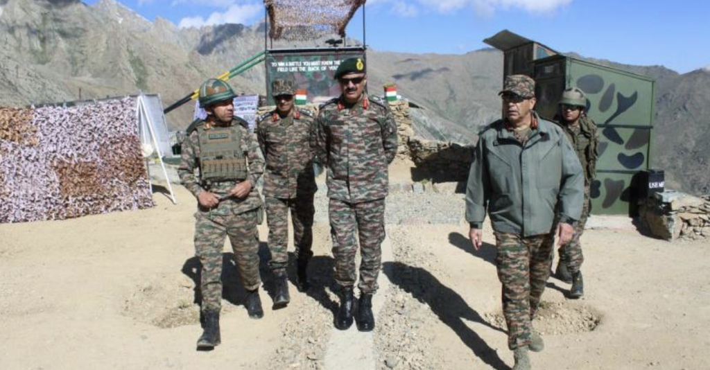 Top army officer reviews security situation along LoC in Ladakh