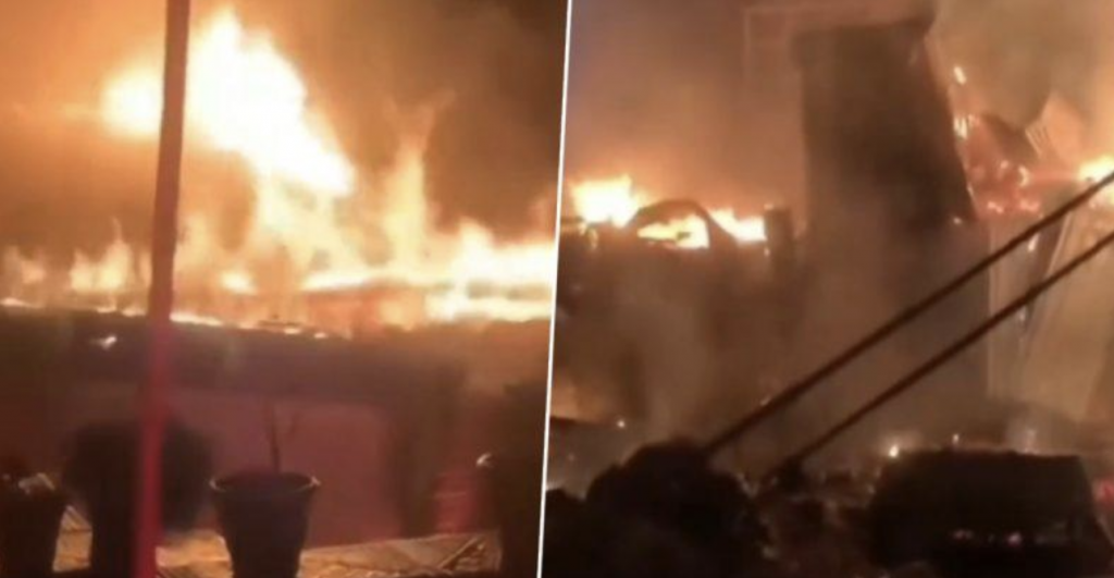 10 Shops Gutted In Blaze At Market In Uri