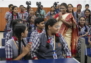 President Murmu Becomes Teacher For A Day; Interacts With Schoolkids On Ways To Check Global Warming