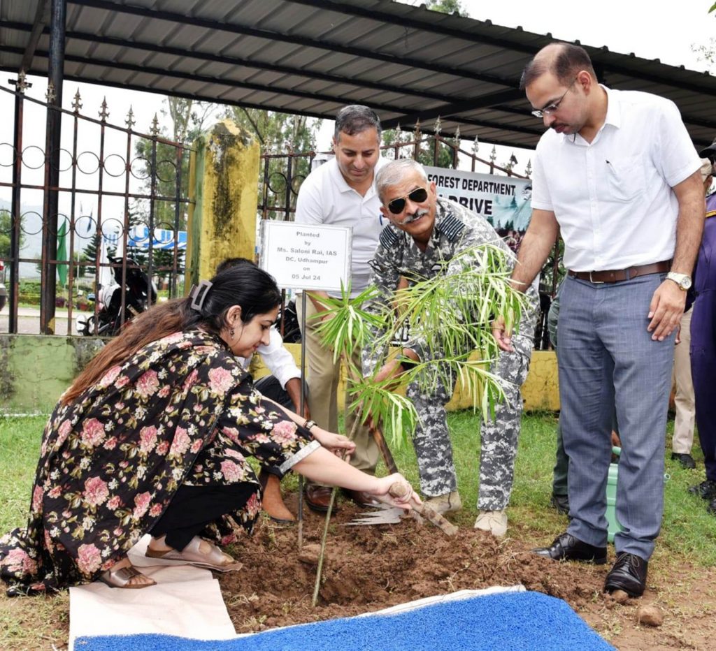 Udhampur Forest Division conducts plantation drive at Air Force Station