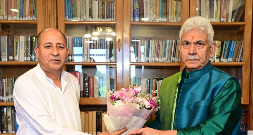 President JDU J&K calls on Lt Governor