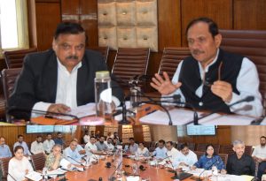 Advisor Bhatnagar reviews performance of School Education Deptt Reviews implementation of  Samagra Shiksha, PM-POSHAN, New India Literacy Program, PM-SHRI schemes across J&K