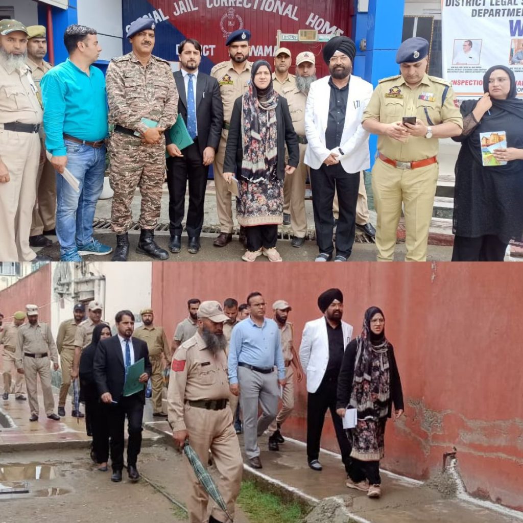 Chairperson TLSC Shopian inspects facilities at Special Jail Pulwama