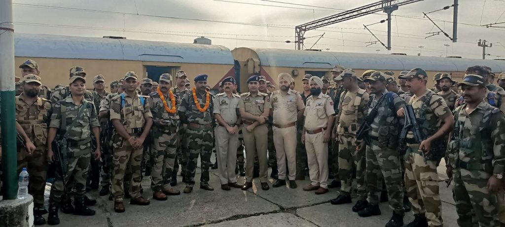 District Police Jammu welcome CAPF Coys for assembly election duties