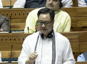 Union Minister Kiren Rijiju defends Waqf (Amendment) Bill in Lok Sabha, says "no interference in freedom of any religious body"