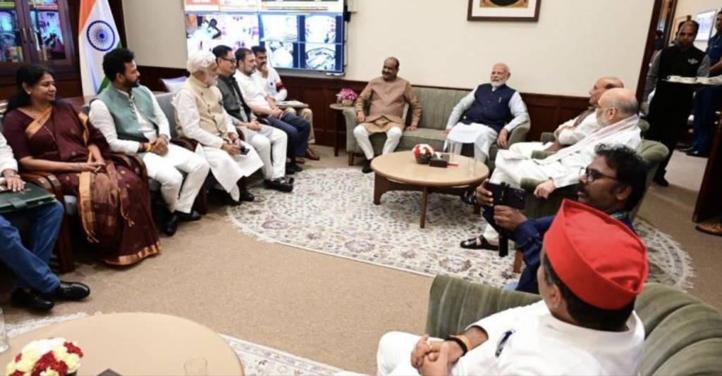 PM Narendra Modi, Rahul Gandhi, and Opposition leaders attend ‘tea meeting’