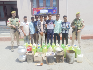 Police Bust Illegal Liquor Operation In Anantnag; 8 Nabbed