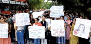 Massive protest in Jammu over doctor’s rape, murder in Kolkata; regular work in hospitals affected