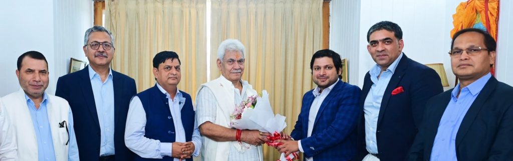 Indian Chamber Of Commerce Delegation Calls On LG Manoj Sinha