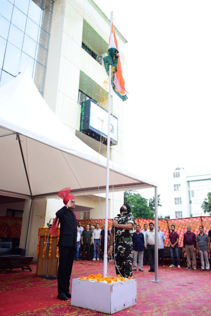 78th Independence Day: Div Com Jammu hoists Tricolour at Divisional Commissioner Office