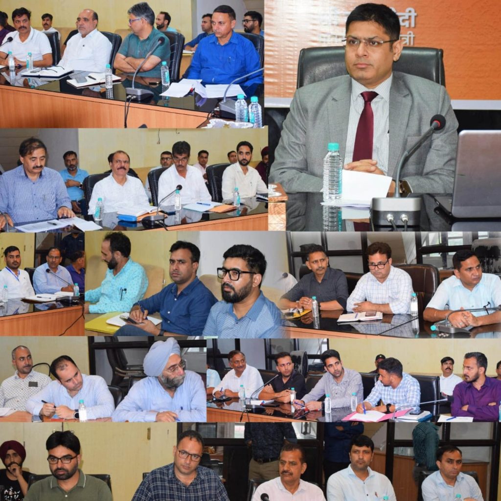 DEO Poonch holds meeting of ROs, AROs to review election preparedness