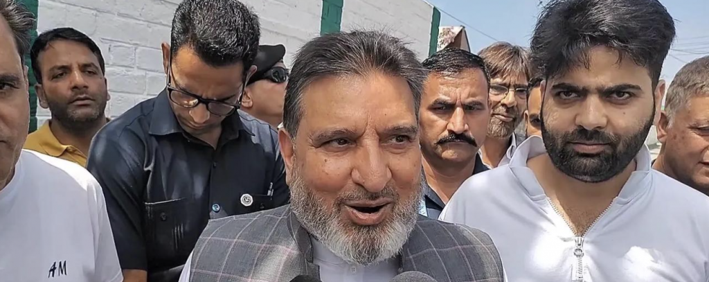 Not supporting any party: Altaf Bukhari as he files his nomination papers