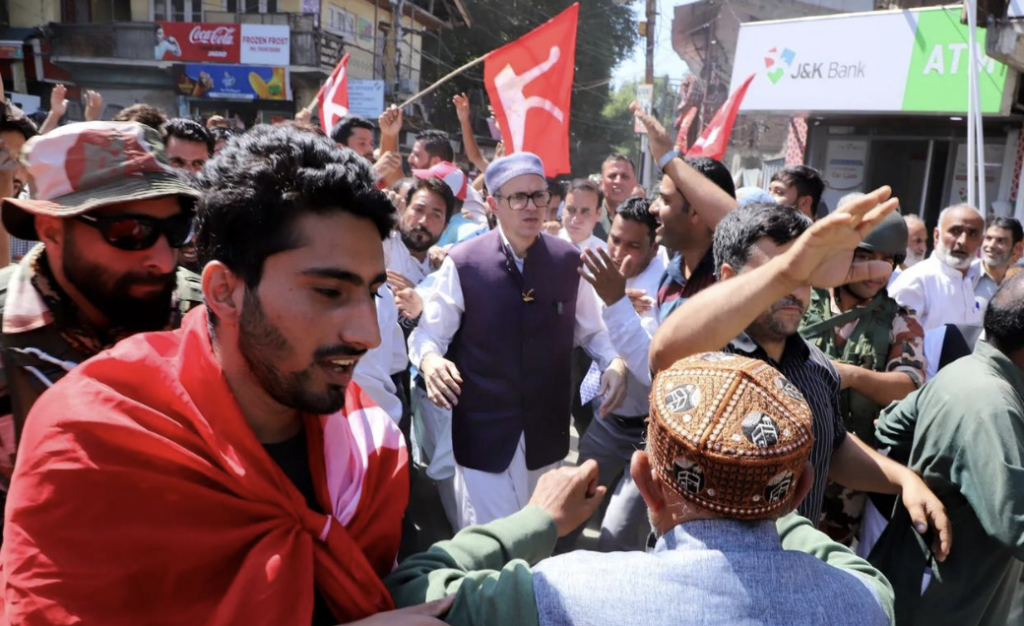 Omar Abdullah files nomination from Budgam