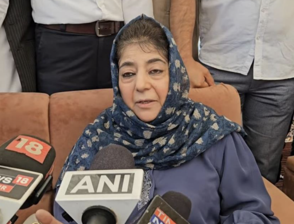 “We freed the people”: Mehbooba defends party’s record ahead of J&K elections