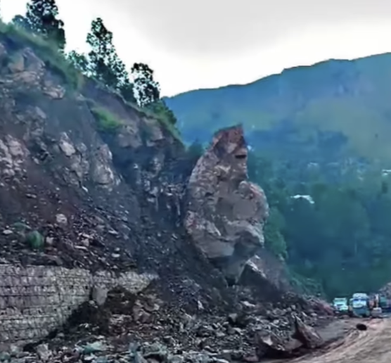 Massive Landslide Affects Connectivity On Jammu-Rajouri-Poonch National Highway