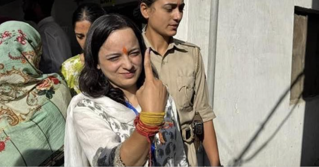 BJP Candidate Shagun Parihar Casts Vote, Says Party Will Achieve Victory