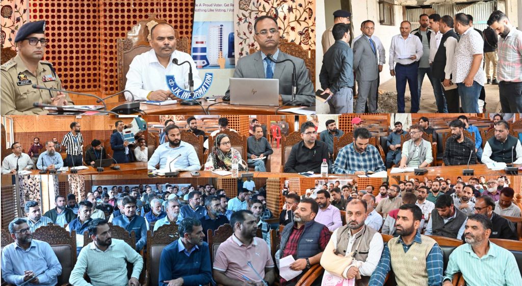 Assembly Elections-2024 CEO visits Shopian, reviews Election preparedness