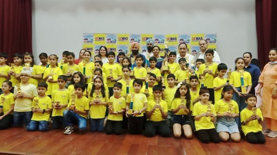 UCMAS Organizes Prize Distribution Ceremony for 14th J&K UCMAS Abacus & Mental Arithmetic Competition 2024