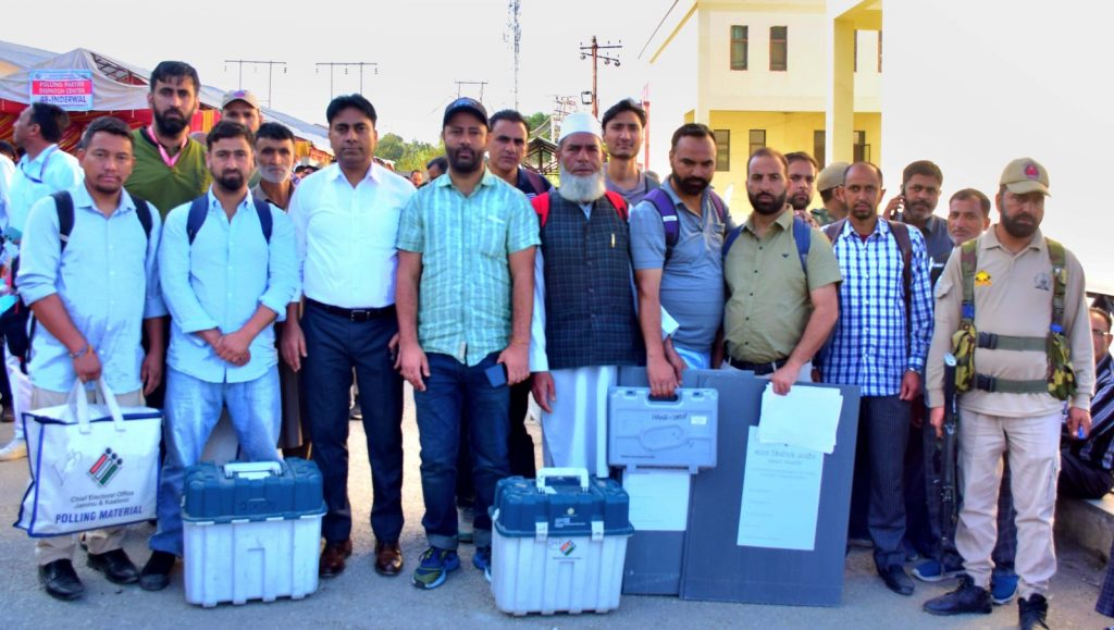 Assembly Elections-2024 377 polling parties dispatched in GPS-Fitted Vehicles for Polling in 3 ACs of Kishtwar