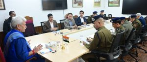 Lieutenant Governor, Shri Manoj Sinha held a review meeting in Srinagar today on security situation in Kashmir Division