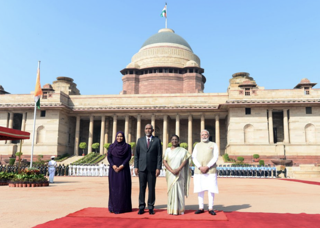 Maldivian President Muizzu Accorded Ceremonial Welcome