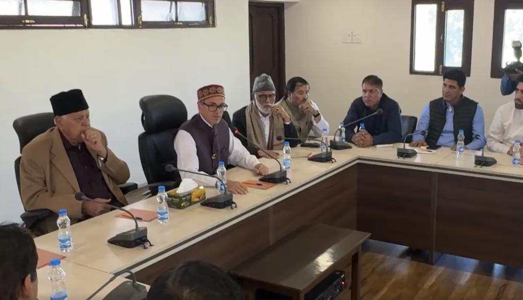 NC meet over: Omar choosen Legislature Party Chairman, says Dr Farooq