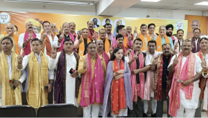 BJP’s New J&K MLAs Receive Warm Welcome At Party Headquarters In Jammu