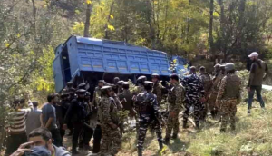 Truck Carrying CRPF Personnel Skids Off Road In Budgam, 12 Injured