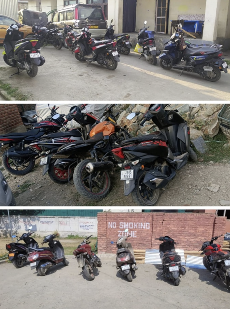 147 Traffic Violators Booked, 75 Vehicles Seized In Baramulla