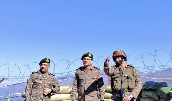 GOC White Knight Corps Reviews Security In Rajouri’s Thanamandi