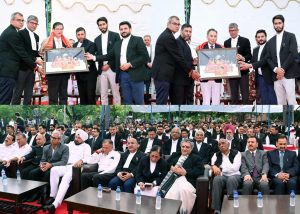 JKHCBAJ felicitates Justice N. Kotiswar Singh, Justice Tashi Rabstan