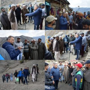 DC Bandipora conducts Foot Tour of remote Areas