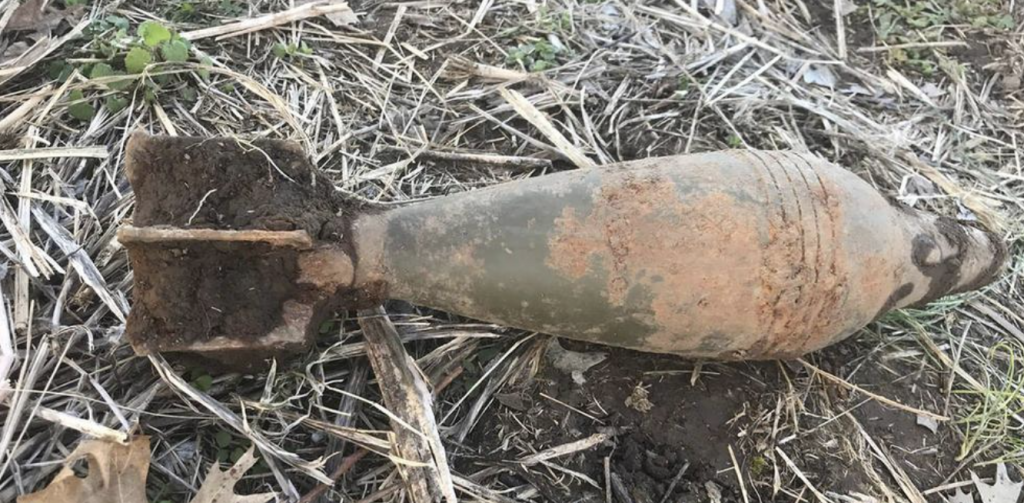 Two rusty mortar shells found in Samba