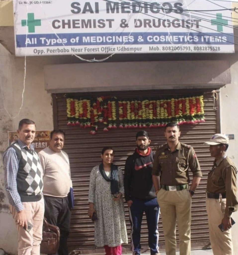 Two medical shops seized for violation in Udhampur