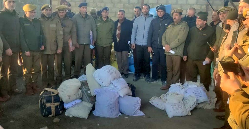 121 Kilos Of Narcotic Substances Seized In Srinagar Destroyed