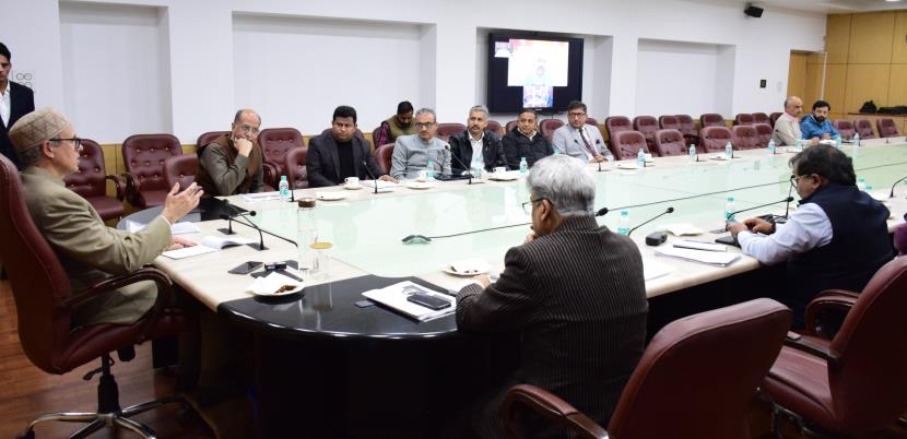 CM Omar Abdullah holds pre-budget consultation with public representatives from Rajouri, Poonch