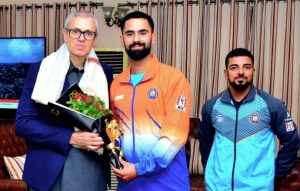 CM Omar Abdullah Meets Sportspersons of J&K Umar Ashraf and Suhail Ahmad