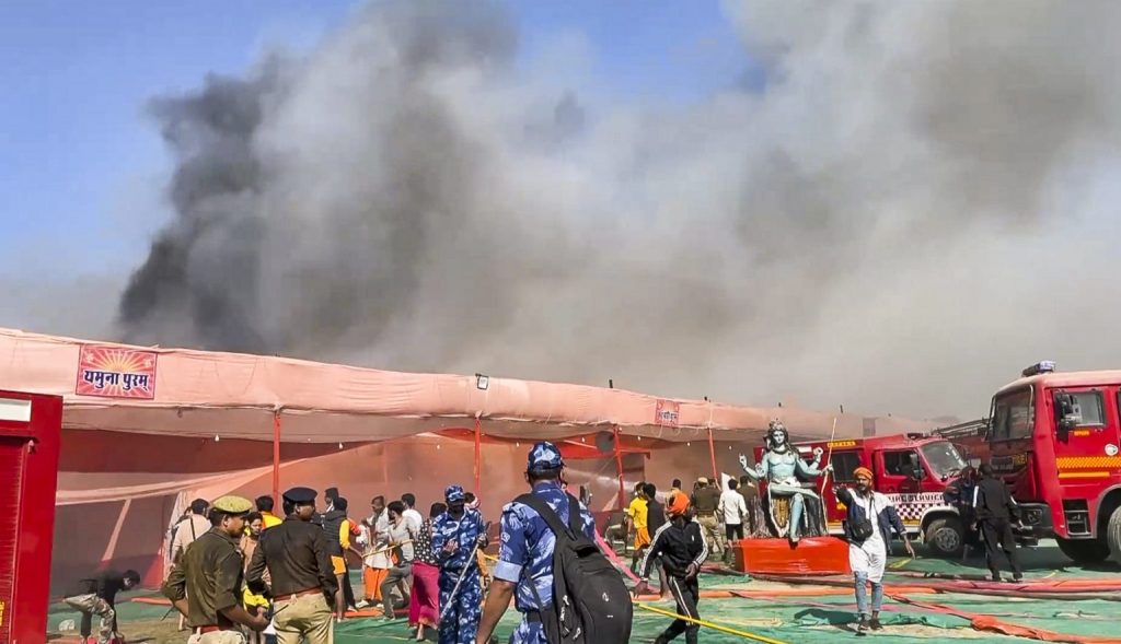 Fire At Camp In Maha Kumbh Mela, None Injured