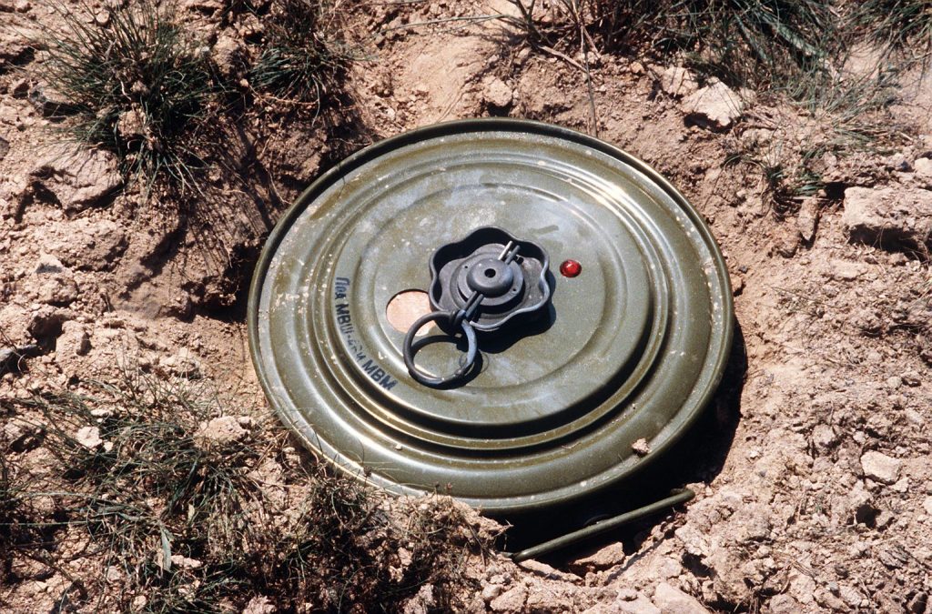 Rusted Anti-Tank Mine Found In Samba