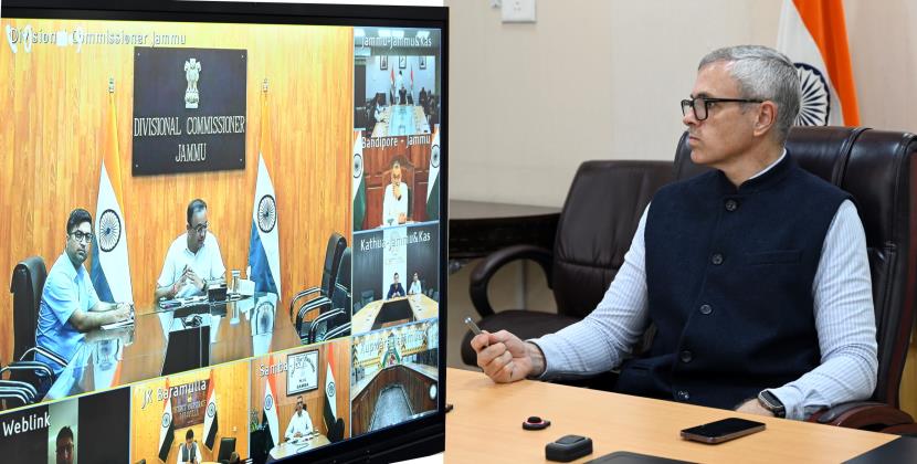 CM Omar Abdullah holds emergency meeting to assess situation in border districts